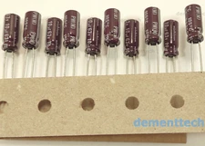 10x Nichicon PW 10uF 63V Low-ESR Impedance 105C radial capacitors caps 5mm 5x11