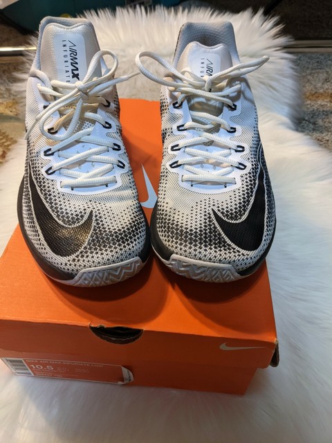Size 10.5 - Nike Air Max Infuriate Low White for sale online | eBay