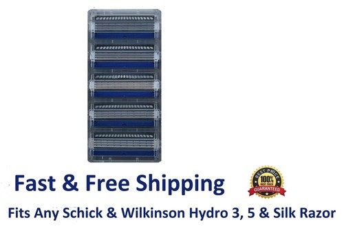 Schick Hydro 3 Blades Refill Cartridge fit Hydro5 Power Silk Razor 1 5 10 20 200 - Picture 4 of 9