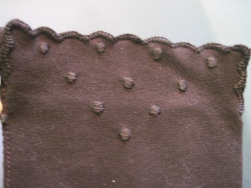 Vintage. Braune Damenhandschuhe Größe 7 Fownes Royale 100 % doppelt gewebte Baumwolle neu mit Etikett - Bild 4 von 4