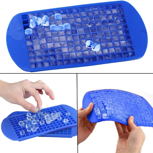 Silicone Mini Ice Cube Trays 2 Pack, 160 Small Ice Cube Molds Easy Release Crush - Picture 7 of 12