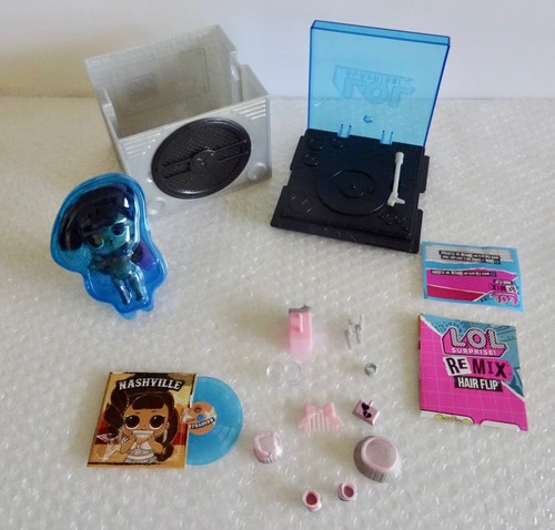 lOL DOLL REMIX HAIR FLIP NASHVILLE MUSIC PLAYS RECORD SET TOY 4 TLA BLU neocurio - Picture 3 of 13