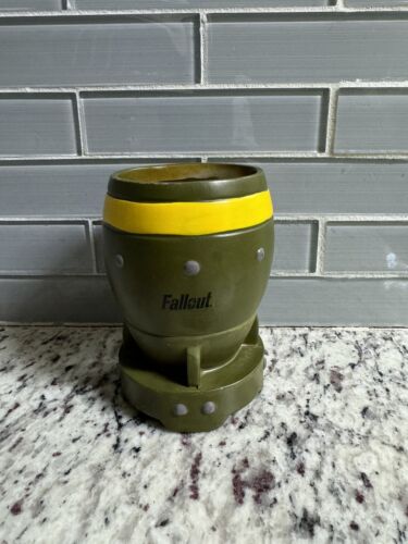 Fallout Game Mini Nuke Nuclear Bomb Desk Organizer Planter Cup Collectible - Picture 2 of 5