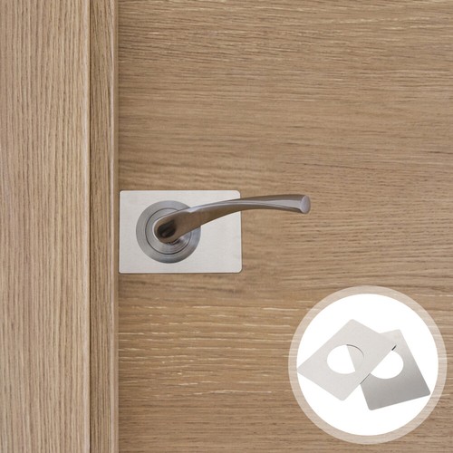 2pcs Office Hotel Deadbolt Cover Plate Door Strike Plate Door Knob Cover - Imagen 2 de 7