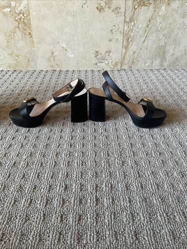 Gucci Marmont Platform Black Sandals 37 - Picture 4 of 9
