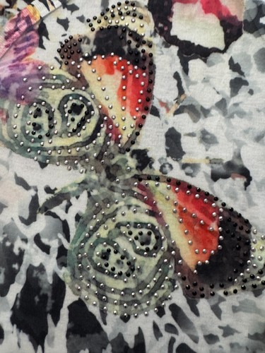 Neu ohne Etikett - APT 9 Kurzarmbluse Größe M - Schmetterling - Bild 4 von 4