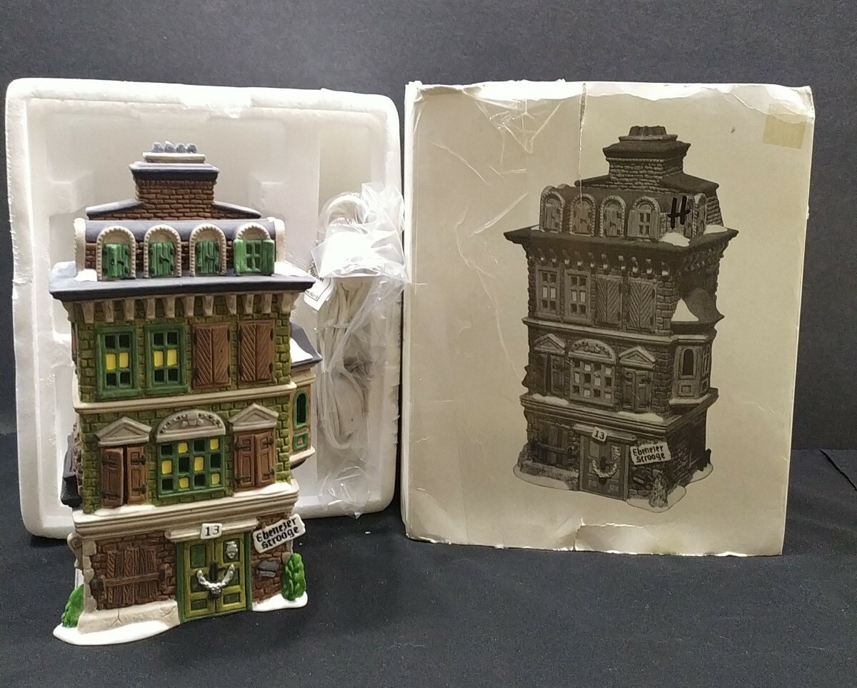 the apartment (adlph deutsch rare3点set) New Dept 56 The Flat of Ebenezer Scrooge Heritage Dickens