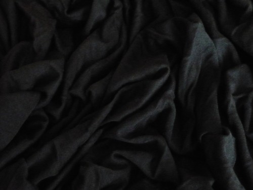 STRETCH VISCOSE JERSEY-BLACK - DRESS FABRIC -3.2 METRES - Picture 2 of 2