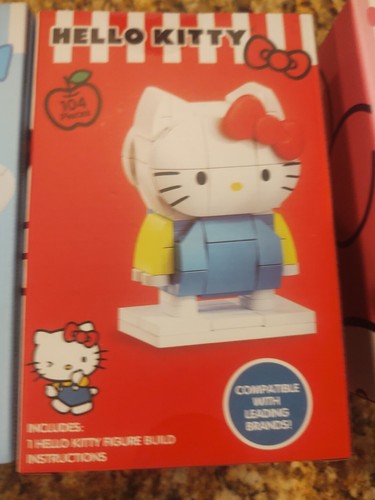 NEW Set Of 3 Boxes Hello Kitty My Melody Cinnamon Roll lego likeSets 320 Pieces - Picture 12 of 16