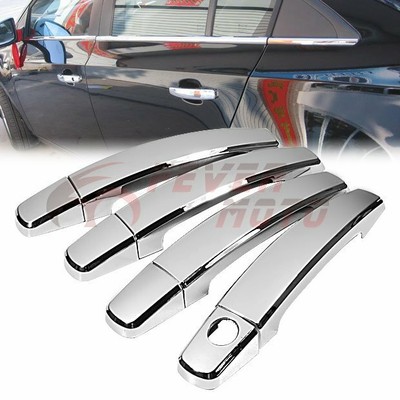 For 2013-2015 Chevy Malibu//Sonic Mirror Chrome Door Handle Cover Cap Trim Kit