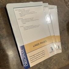 3x Franklin Covey Planner Classic Size 5.5"x8.5" Original Lined Pages, 48 sheets