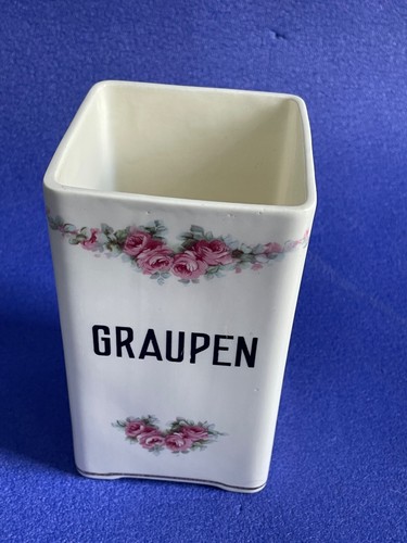 Max Rösler Vorratsdosen Oelflasche Rosendekor antik Zucker Graupen Reis Sago - Picture 19 of 23