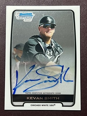 2012 Bowman Chrome Kevan Smith 1st #BCA-KS Prospect Auto Chicago White Sox