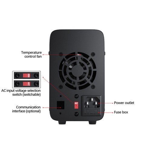 Adjustable DC Power Supply Output 0-30V 0-5A USB Fast Charge 0.01V/0.001ADisplay - Picture 2 of 3