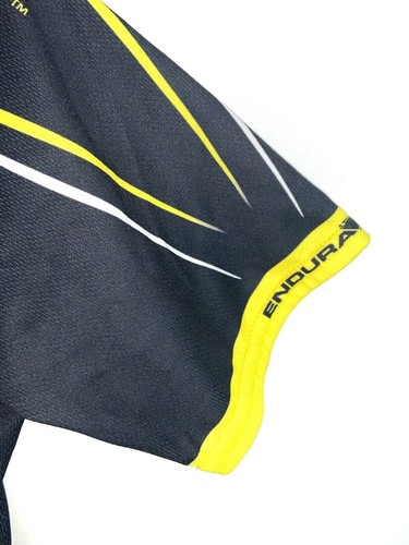 Endura Radtrikot Oberteil Gr. XS schwarz/gelb "Powered By Pro Bikes" Reißverschluss - Bild 3 von 9