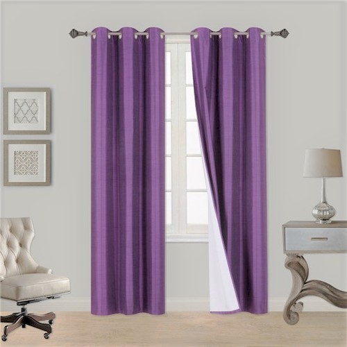 INSULATED FOAM LINED THERMAL BLACKOUT GROMMET WINDOW CURTAIN K92 1PC Panel - Picture 7 of 29