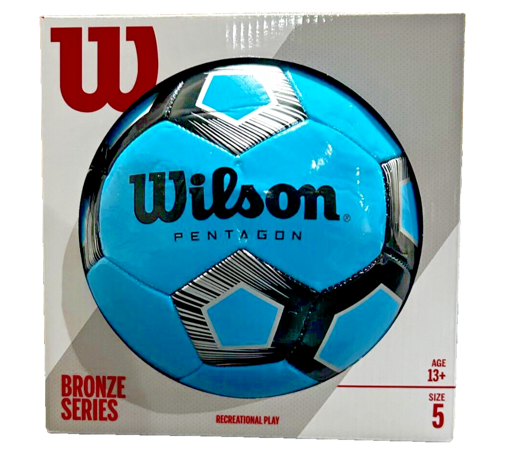 Wilson Pentagon Blue Soccer Ball Size 5 | eBay