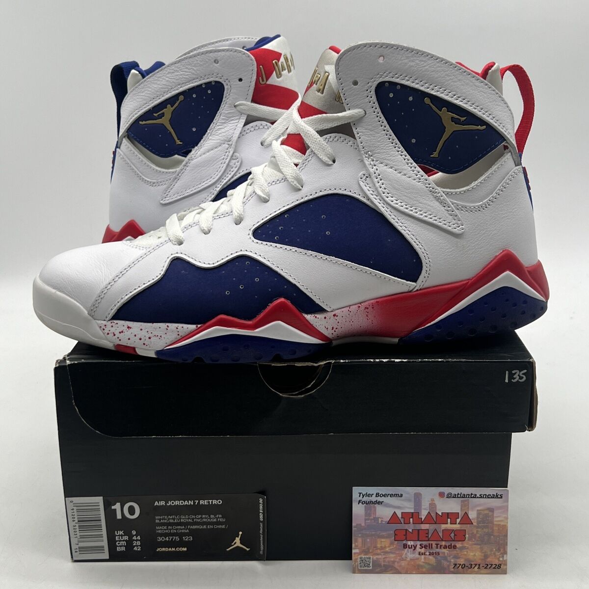 Size 10 - Air Jordan 7 Retro Tinker Alternate White Navy Red Size 10 - Air Jordan 7 Retro Tinker Alternate White Navy Red