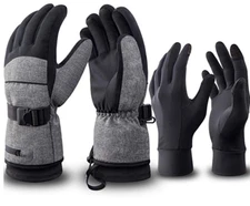 RIVMOUNT Winter Ski Gloves 3 Thinsulate M Keep Warm Waterproof SZ S NEW