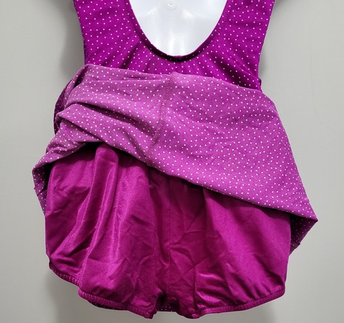 Costume da bagno vintage Robbie Len donna S M viola a pois costume da bagno - Foto 6 di 7