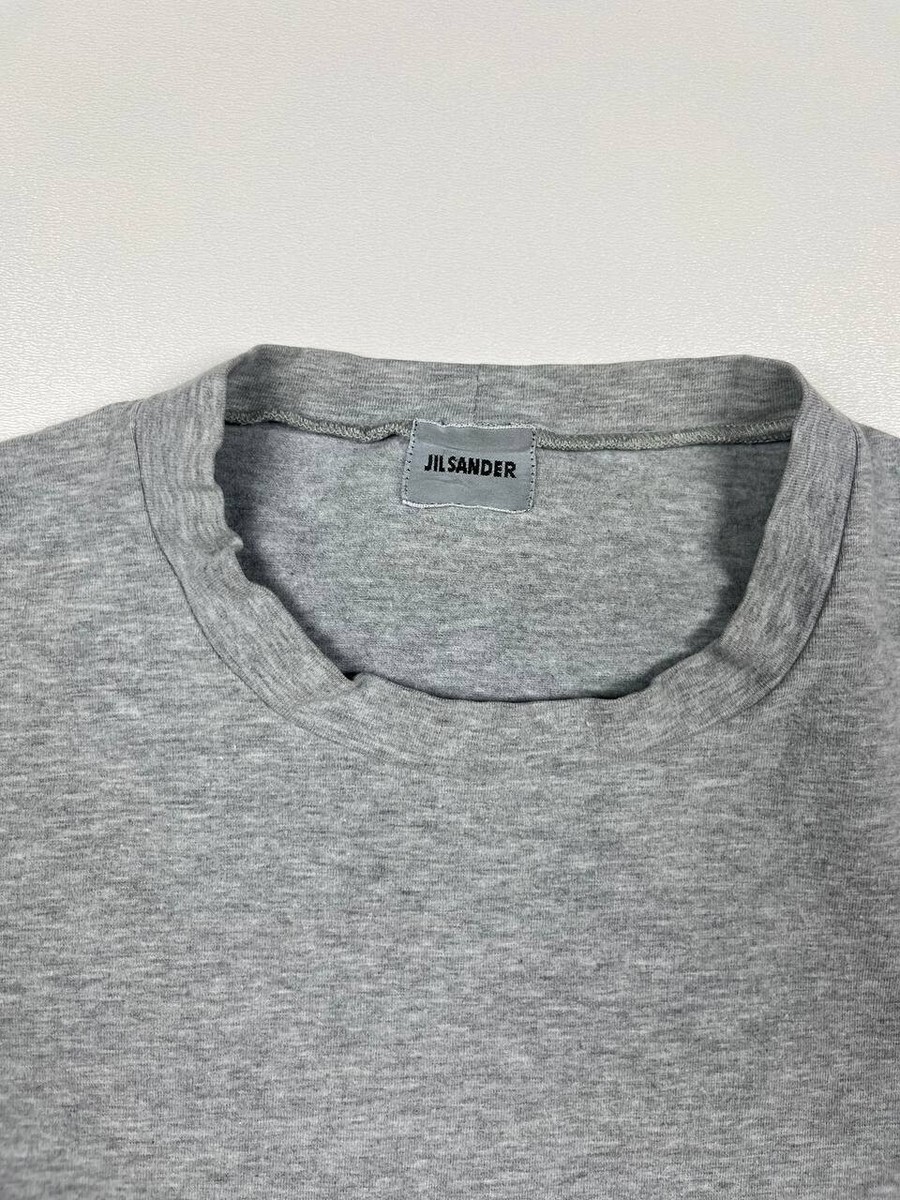 90s JIL SANDER グレー 長袖カットソー 90's JIL SANDER Elastic Plain Tee T-Shirt Grey | eBay