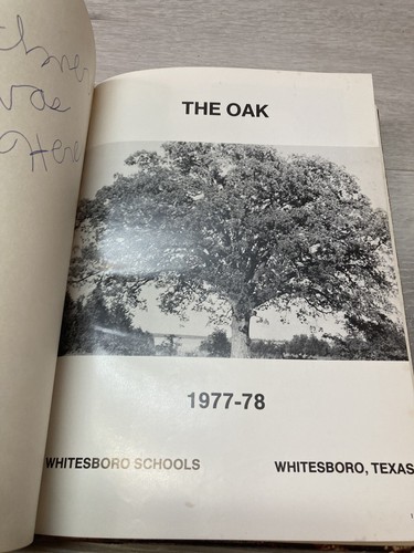 1978 ‘78 Whitesboro High SCHOOL YEARBOOK, Texas TX The Oak Signed - Picture 5 of 6