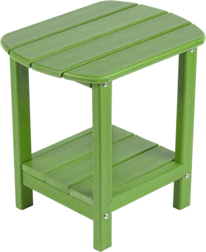 Adirondack Side Table, 16.5" Outdoor End Table, HDPE Plastic, Small for Patio (L - Picture 11 of 12