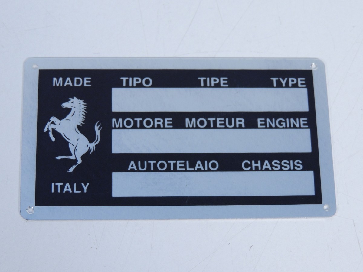 4811　③ Engine Compartment Chassis Plate for vintage V12 Ferrari 250 275