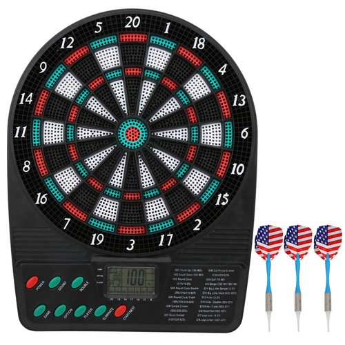 Electronic Dart Automatic Scoring Soft Dart Board Set Familie Freizeit Ziel GB - Bild 3 von 24