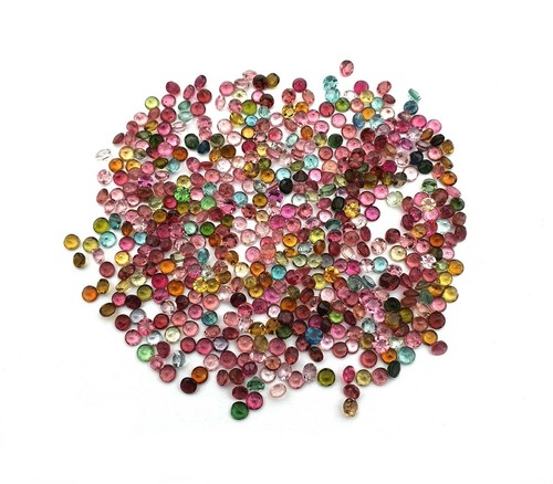 Natural Multi Tourmaline Round Cut Loose Gemstone Lot 50 Pcs 3 MM 6 CT - Picture 5 of 5