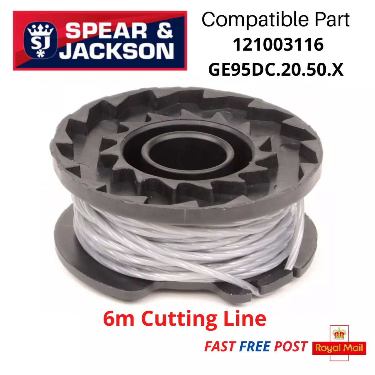 Spool Line for Spear Jackson 24v Strimmer Trimmer CLGT2425H FAST POST