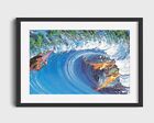 Vintage Surfing Painting Print - Vintage Surfing Poster