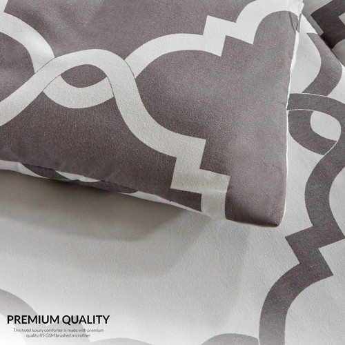5 Piece Reversible Comforter Set Ultra Soft Duvet Insert Microfiber Comforters - Picture 15 of 50
