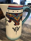 Zanzibar Collection Vibrant 9.4" Decorative Ceramic Pitcher, 2.5 lt