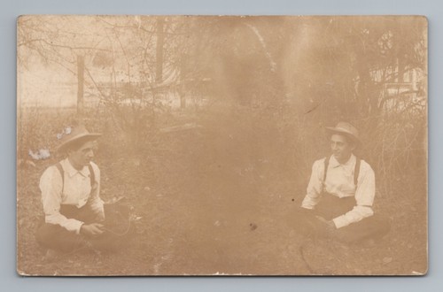 1910s Trick Photography Same Boy Foldout Camera RPPC Real Photo Postcard