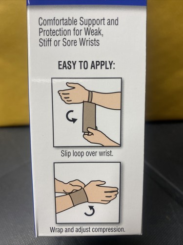 Flex Aid Elastic Wrist Stabilizer Support Brace Wrap w/Loop, One Size Brand New - Imagen 2 de 4