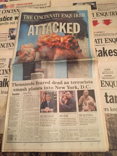 911 Zeitungsbericht - Lot #2 - vom 11.09.01 bis 21.09.01 + Extras - Cincy Enq. - Bild 5 von 12