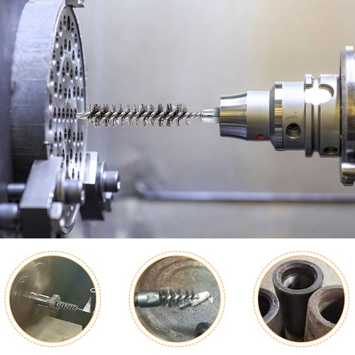 Cepillo de limpieza de alambre de acero inoxidable de vástago hexagonal de 1/4 pulgada 8-19 mm para taladro eléctrico - Imagen 6 de 16