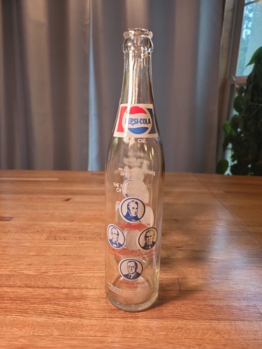 Bottiglia bicentenario Pepsi-Cola (1976) 16 once VA Madre Stato dei Presidenti (3Av) - Foto 4 di 9