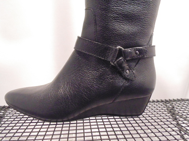 CIRCA JOAN AND DAVID CJYVET US US US SZ 6M BLACK WEDGE HEEL RIDING STYLE BOOTS 2520cd CIRCA JOAN AND DAVID CJYVET US US US SZ 6M BLACK WEDGE HEEL RIDING STYLE BOOTS 2520cd