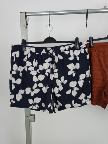 M&S 3Pcs Set Men's Size 2XL Black Floral Swim Shorts Mint Sweat Shorts NEW F2 - Picture 2 of 10