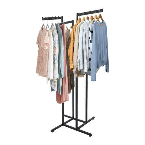 4-Way Adjustable Clothing Rack Clothing Display Rack Clothing Store Clothes Rack - Picture 7 of 20