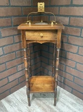 Cushman Antique Smoking Stand, Cigar Drawer, Match Box Holder, Cigar Rests NICE!