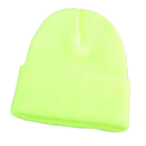 Men Women Solid Hat Hip-Hop Wool Knitted Ski Cap Skull Warm Winter Cuff Beanie! - Picture 27 of 38