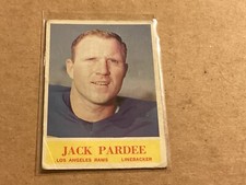 1964 Philadelphia Football #92 Jack Pardee ROOKIE card Los Angeles Rams - VG
