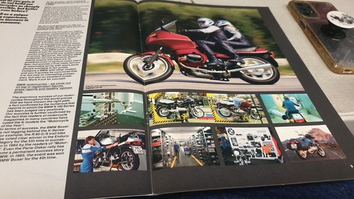 1986 BMW MOTORCYCLES Original Sales Brochure - Picture 3 of 7