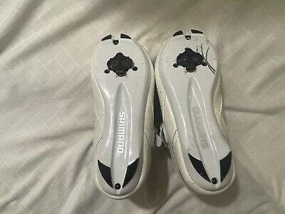 Shimano SH WR41 Ratchet Cycling Shoes Women s 6.5 White Road Bike Clip On