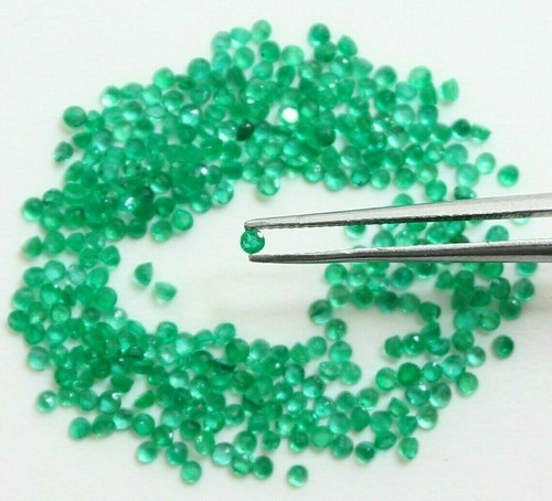 Pietre preziose sciolte verde smeraldo zambia rotondo, sfaccettato ovale, #698. - Foto 7 di 19