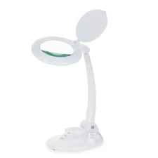 1.75X Magnifying Desk Lamp 11W LED with 5" Diameter Lens by Amscope White