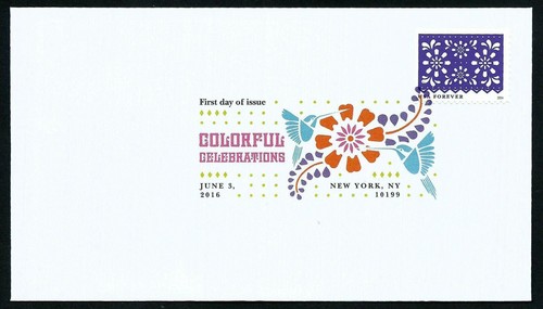 USA, SCOTT # 5081-5090, SET OF 10 FDC COVERS - COLORFUL CELEBRATIONS IN DCP 2016 - Picture 4 of 11